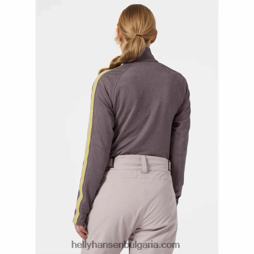 Жени дамски ръб с половин цип междинен слой 80V22D1712 сняг Helly-Hansen