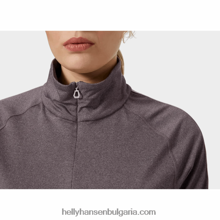 Жени дамски ръб с половин цип междинен слой 80V22D1712 сняг Helly-Hansen