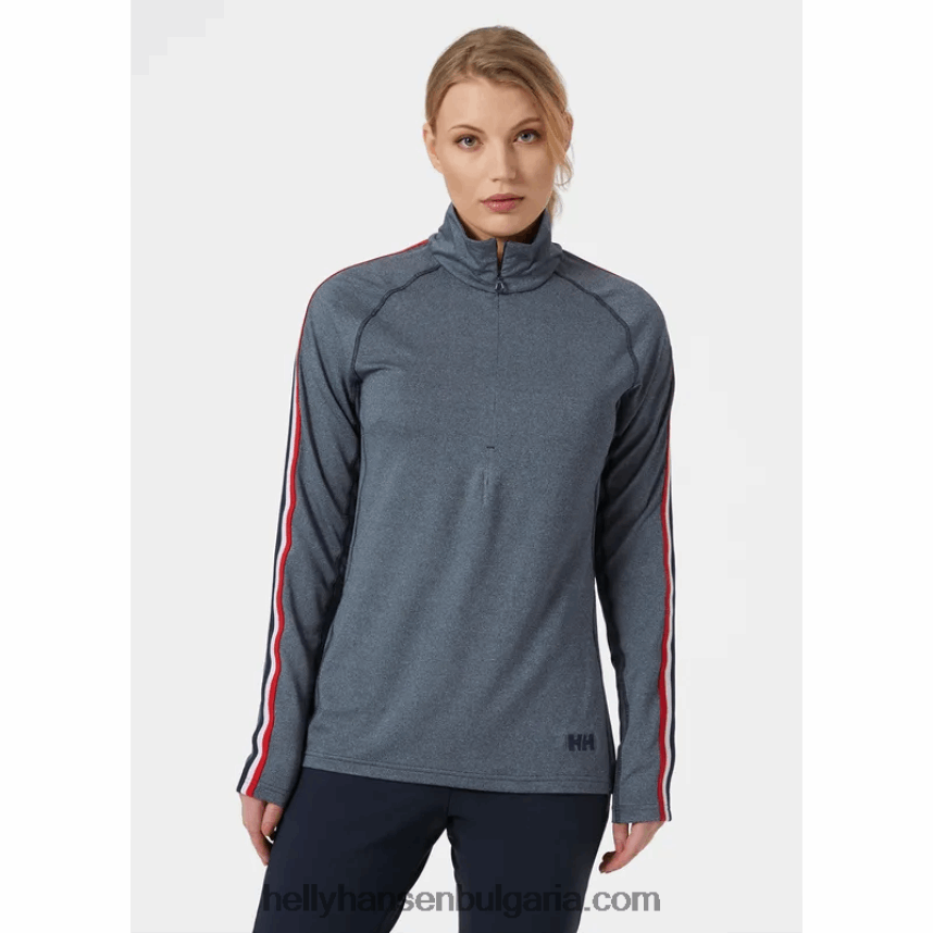 Жени дамски ръб с половин цип междинен слой 80V22D1713 врабче гр Helly-Hansen