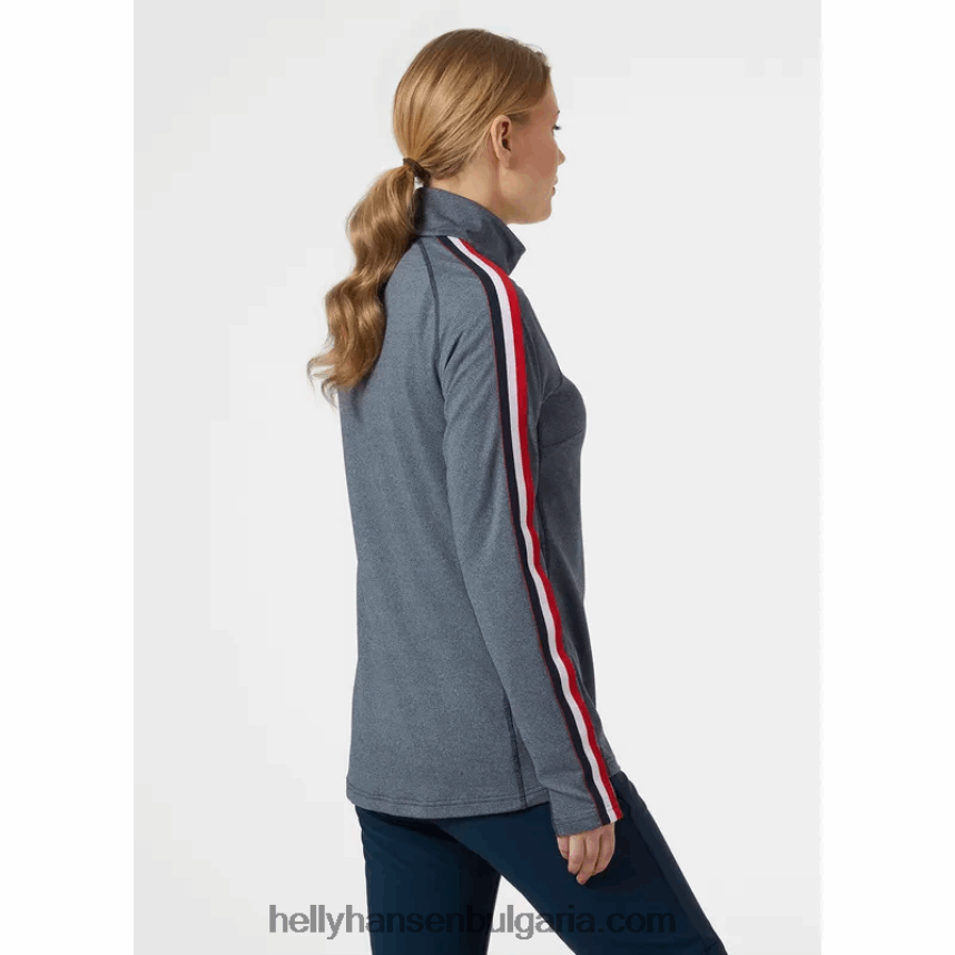 Жени дамски ръб с половин цип междинен слой 80V22D1713 врабче гр Helly-Hansen