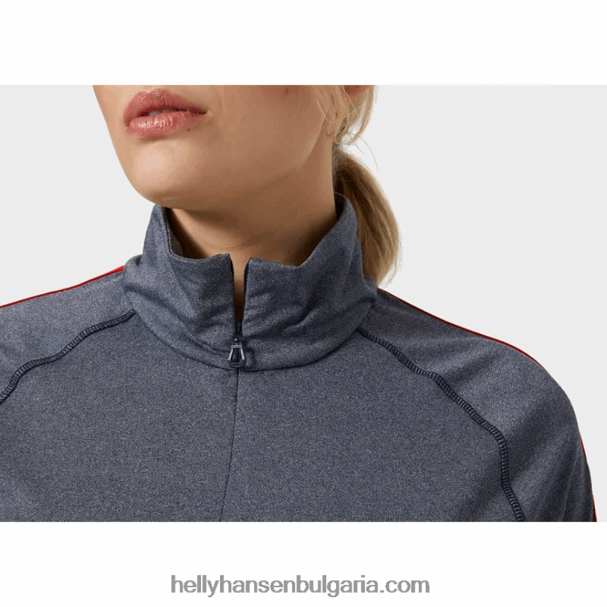 Жени дамски ръб с половин цип междинен слой 80V22D1713 врабче гр Helly-Hansen