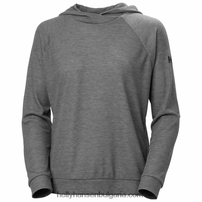 Жени дамски суичър с качулка inshore 80V22D1709 абанос Helly-Hansen