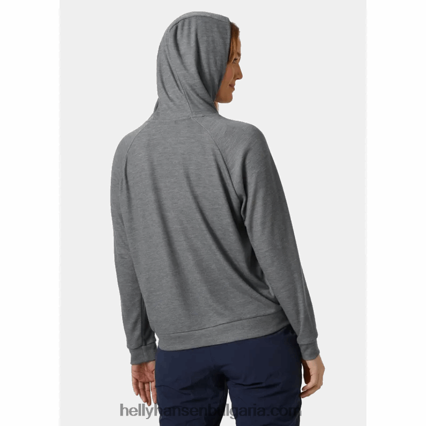 Жени дамски суичър с качулка inshore 80V22D1709 абанос Helly-Hansen