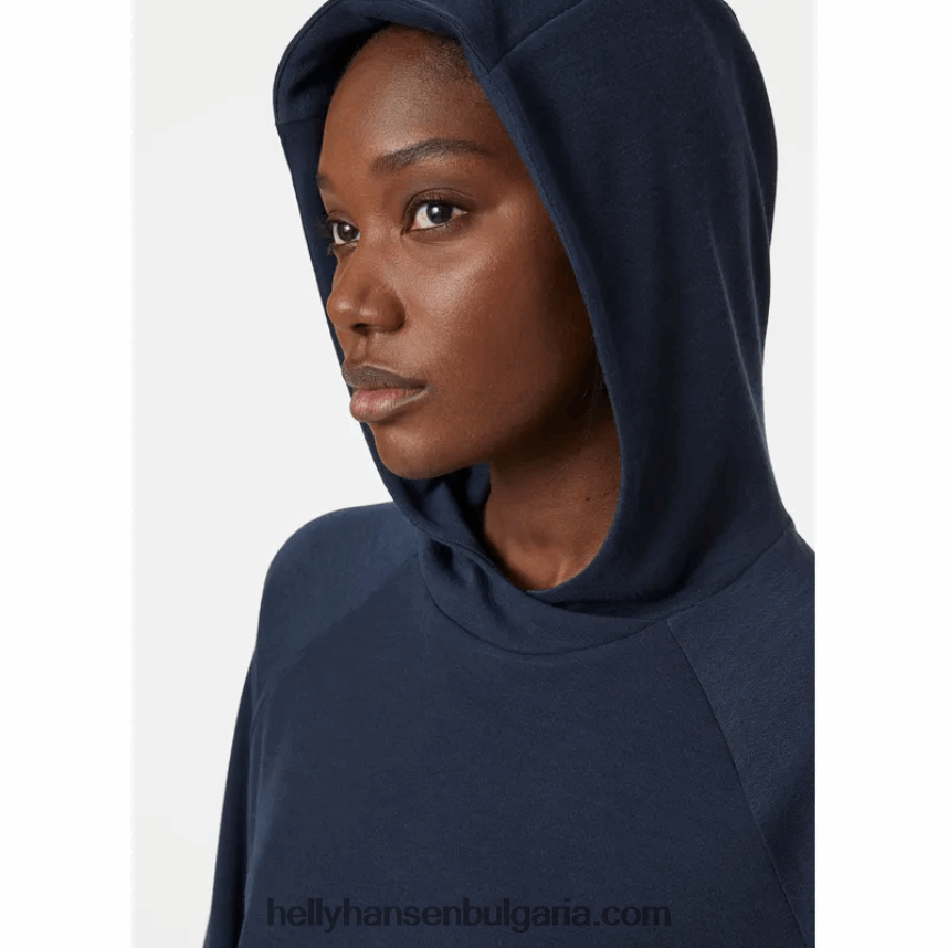 Жени дамски суичър с качулка inshore 80V22D1710 сив меланг Helly-Hansen