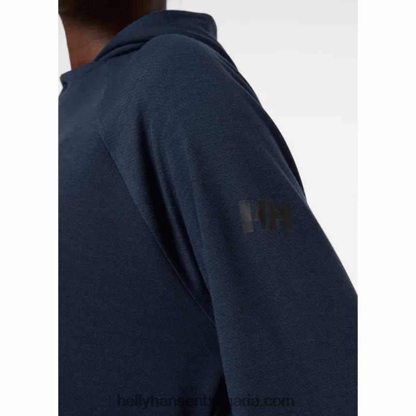 Жени дамски суичър с качулка inshore 80V22D1710 сив меланг Helly-Hansen