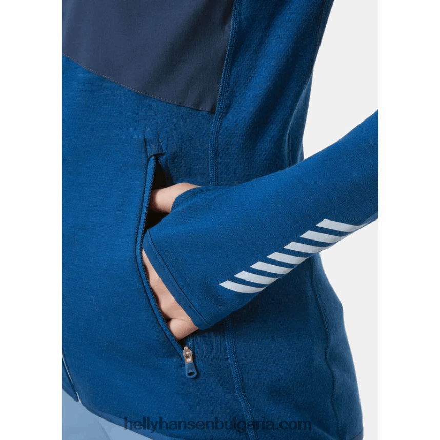 Жени дамско мериносово яке lifa със среден слой 80V22D1724 сива мъгла ме Helly-Hansen