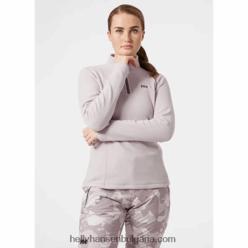 Жени дамско поларено яке с половин цип 80V22D1676 мента Helly-Hansen