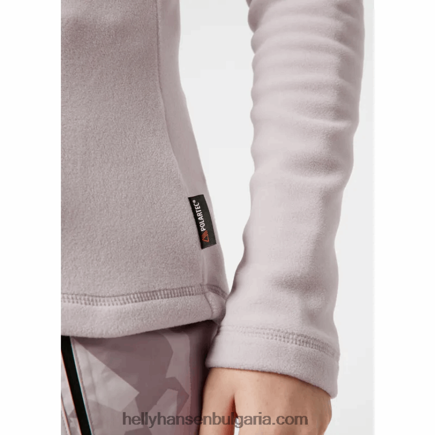 Жени дамско поларено яке с половин цип 80V22D1676 мента Helly-Hansen