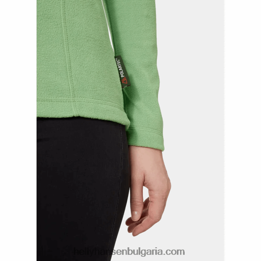 Жени дамско поларено яке с половин цип 80V22D1678 бяло Helly-Hansen