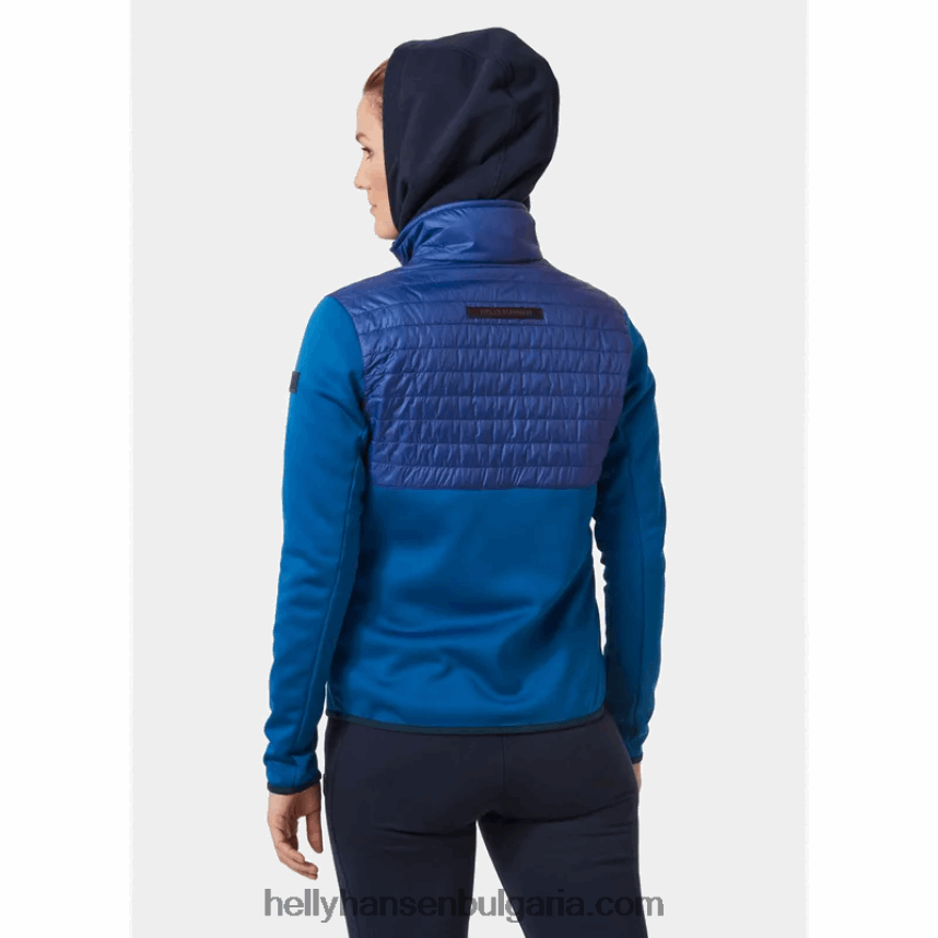 Жени дамско червено бяло и синьо поларено яке от хибрид 80V22D1683 черен Helly-Hansen