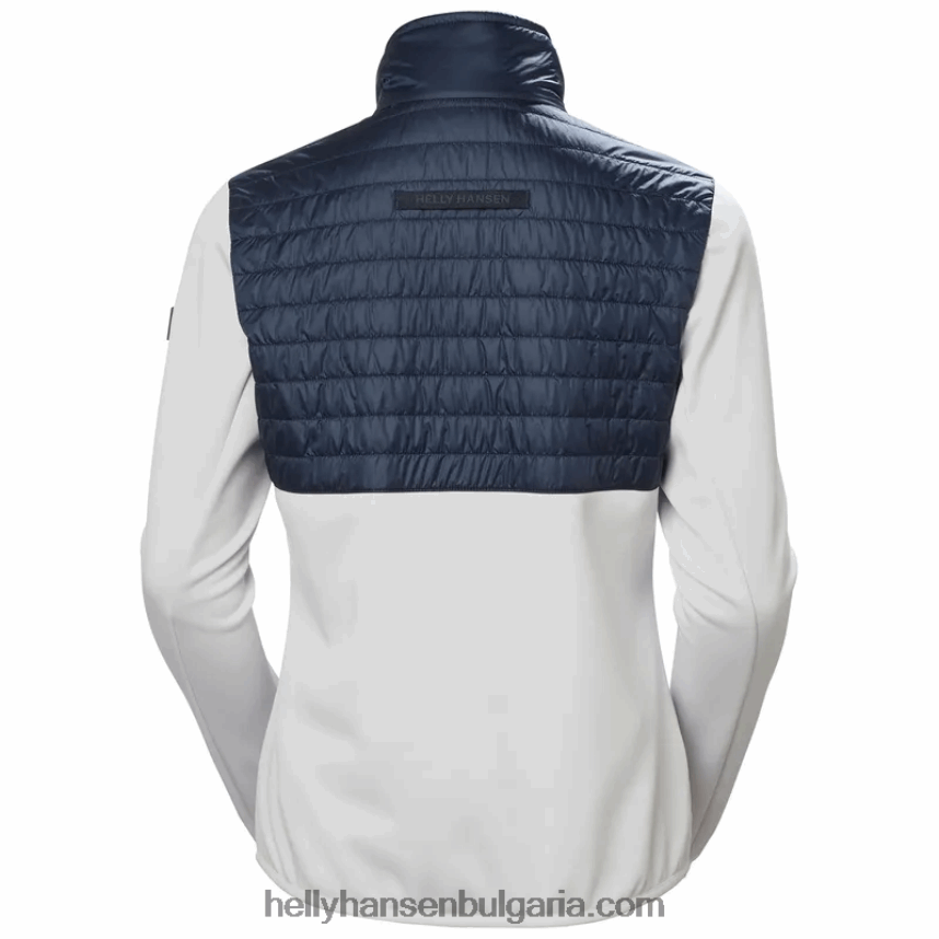 Жени дамско червено бяло и синьо поларено яке от хибрид 80V22D1684 дълбок фиорд Helly-Hansen