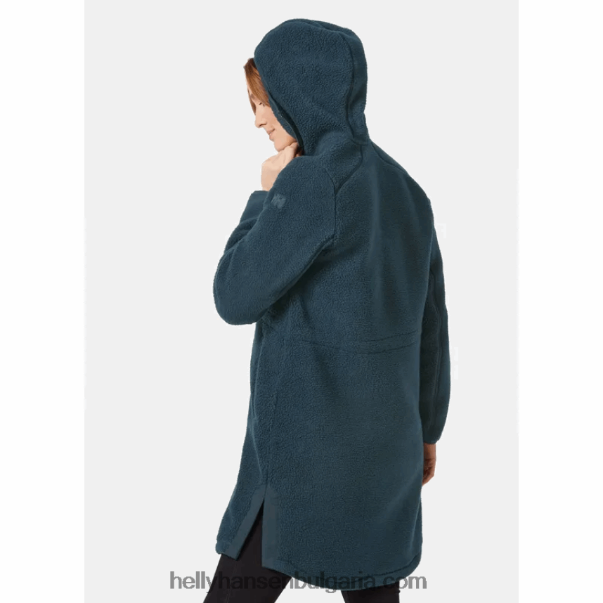 Жени дамско средно поларено яке Imperial с дълъг косъм 80V22D2678 сняг Helly-Hansen