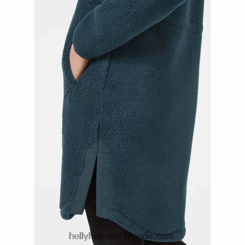 Жени дамско средно поларено яке Imperial с дълъг косъм 80V22D2678 сняг Helly-Hansen