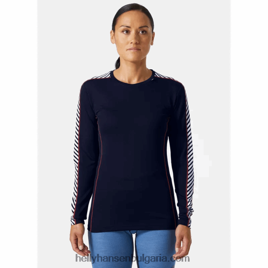 Жени дамски hh lifa с дълъг ръкав с основен слой 80V22D2082 черен Helly-Hansen