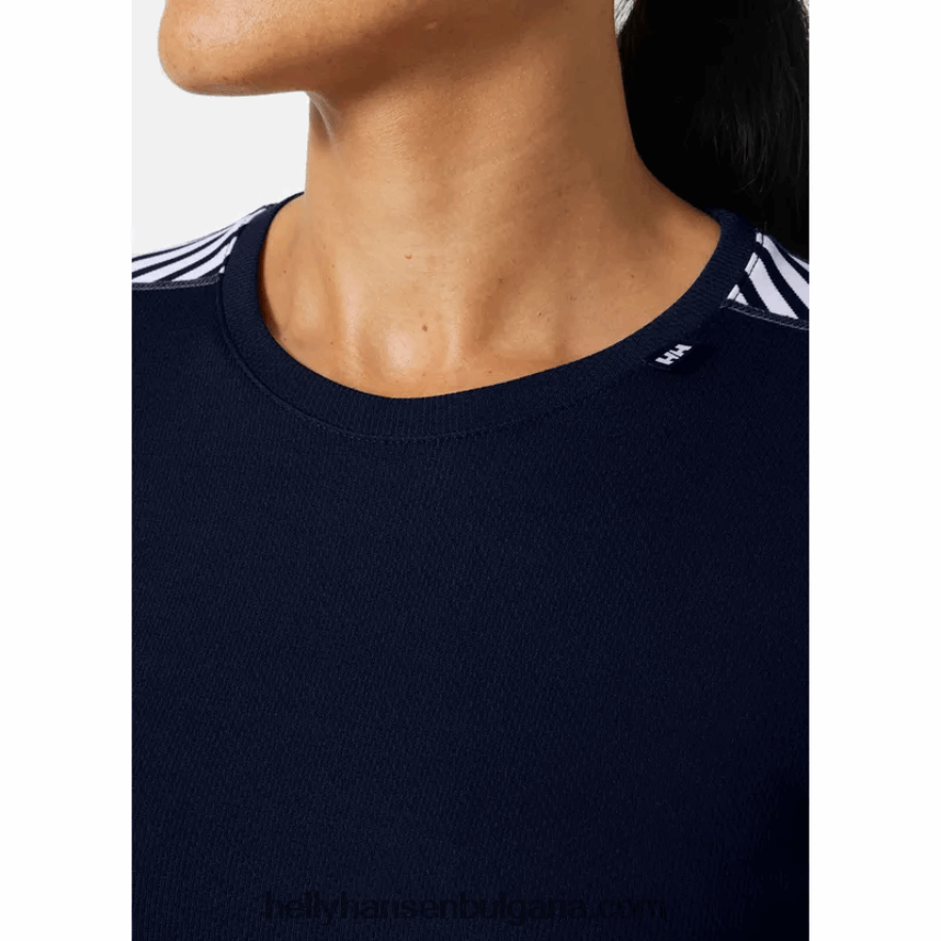 Жени дамски hh lifa с дълъг ръкав с основен слой 80V22D2082 черен Helly-Hansen