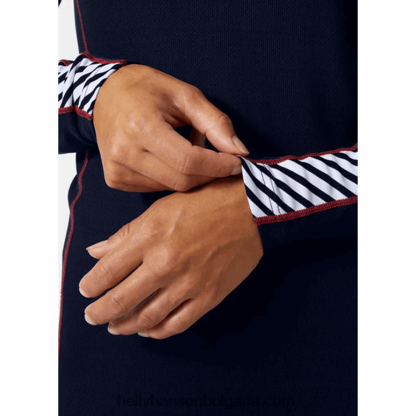 Жени дамски hh lifa с дълъг ръкав с основен слой 80V22D2082 черен Helly-Hansen