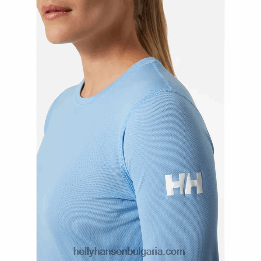 Жени дамска риза hh tech с дълги ръкави 80V22D2083 военноморски флот Helly-Hansen