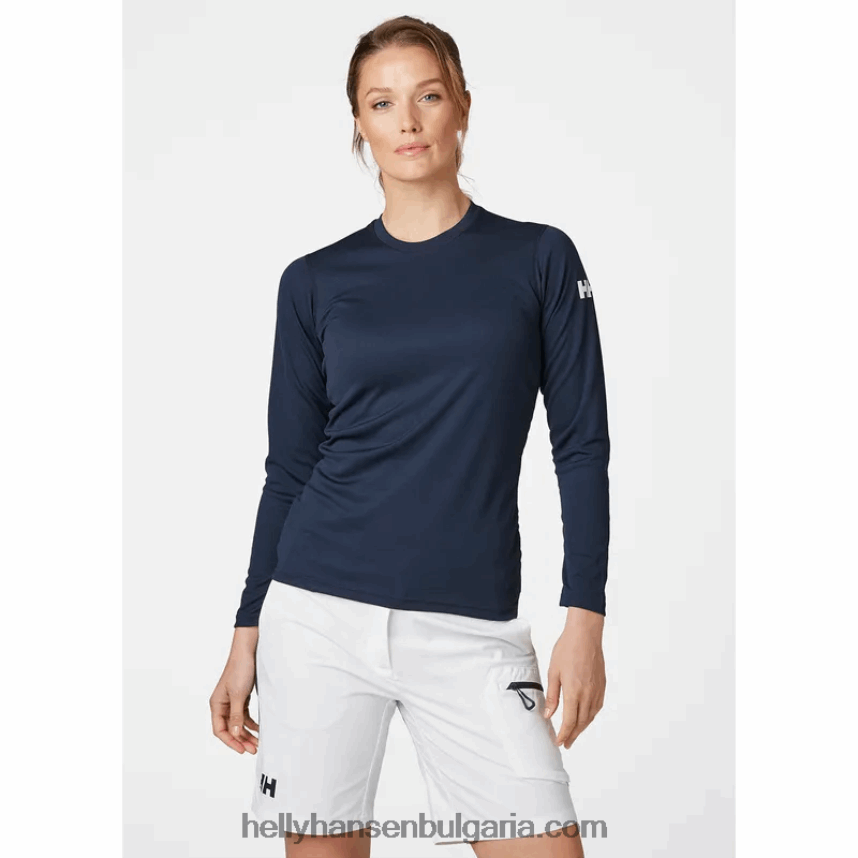 Жени дамска риза hh tech с дълги ръкави 80V22D2086 бяло Helly-Hansen