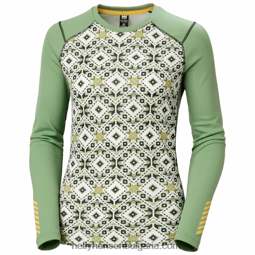 Жени дамски lifa активен графичен основен слой на екипажа 80V22D2089 мръсно бяло s Helly-Hansen