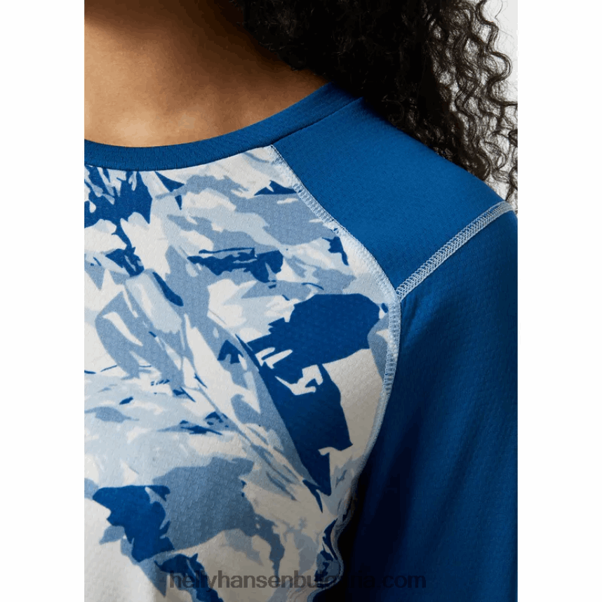 Жени дамски lifa активен графичен основен слой на екипажа 80V22D2090 нефрит st Helly-Hansen