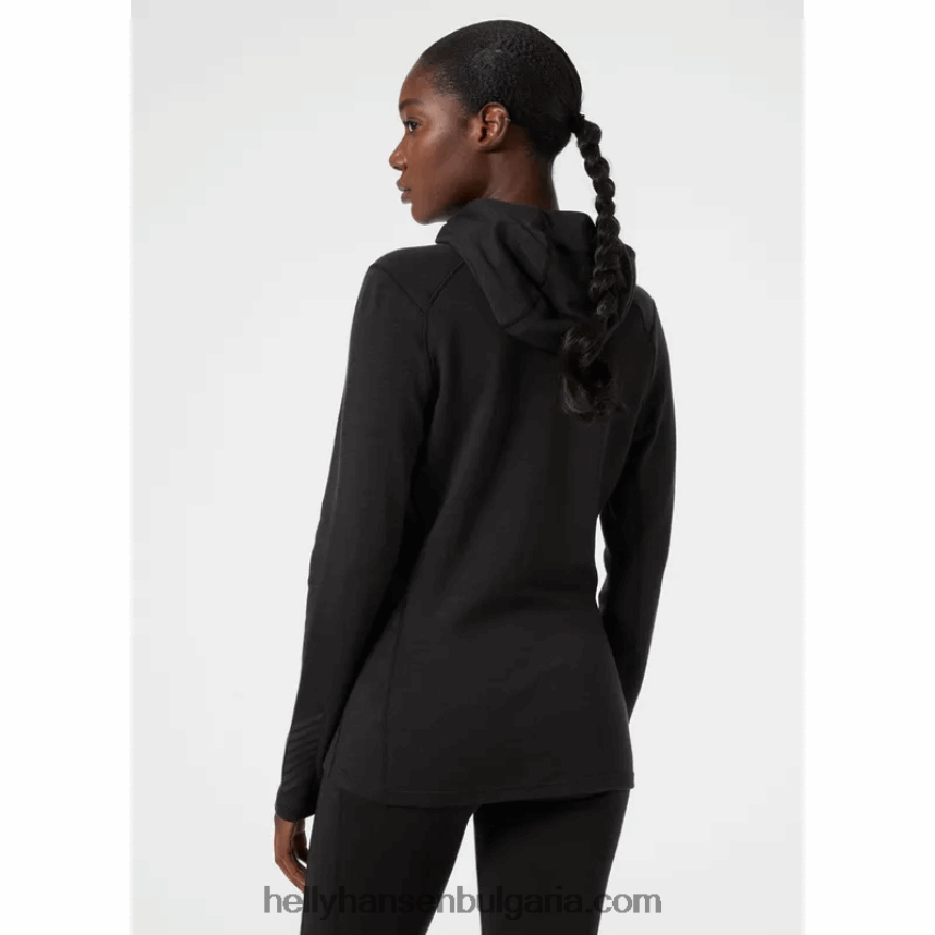 Жени дамски качулка 2 в 1 с основен слой lifa merino midweight 80V22D2058 мръснобял Helly-Hansen