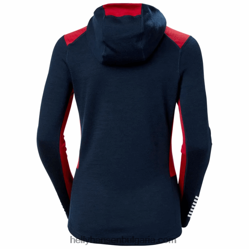 Жени дамски качулка 2 в 1 с основен слой lifa merino midweight 80V22D2059 черен Helly-Hansen