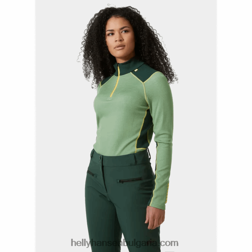 Жени дамски лифа мериносов среден слой с половин цип основен слой 80V22D2054 бебешки отряд Helly-Hansen
