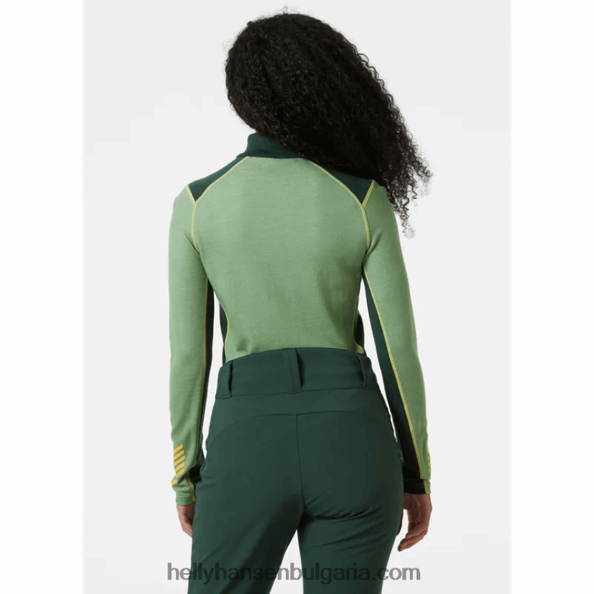 Жени дамски лифа мериносов среден слой с половин цип основен слой 80V22D2054 бебешки отряд Helly-Hansen