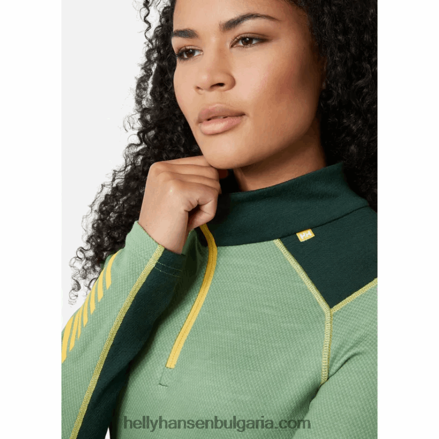 Жени дамски лифа мериносов среден слой с половин цип основен слой 80V22D2054 бебешки отряд Helly-Hansen