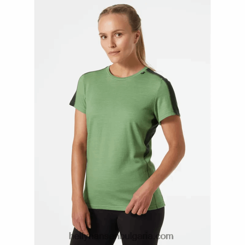 Жени дамска мериносова олекотена тениска lifa 80V22D2071 нефрит st Helly-Hansen