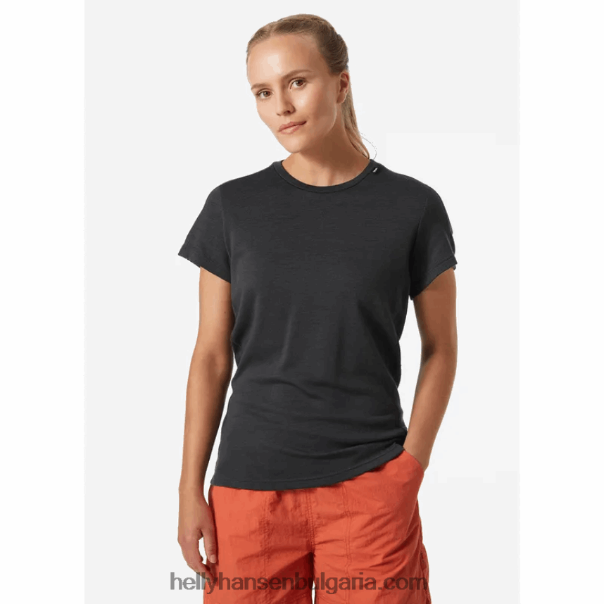 Жени дамска мериносова олекотена тениска lifa 80V22D2072 нефрит Helly-Hansen