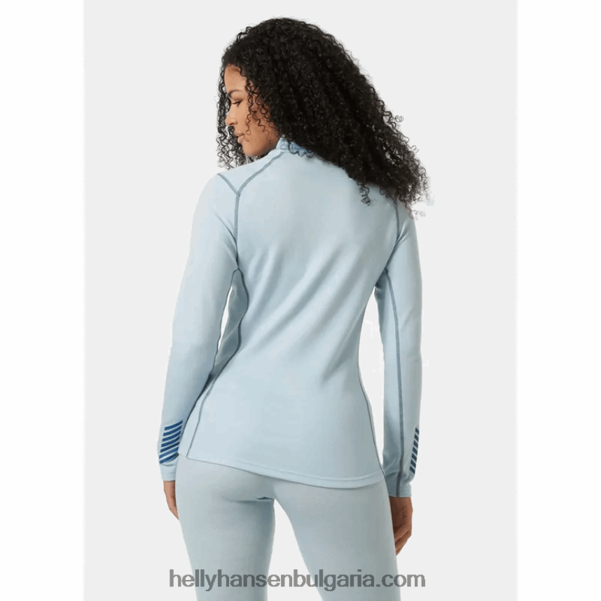 Жени дамски lifa merino midweight 2-в-1 графичен основен слой с половин цип 80V22D2063 черен Helly-Hansen