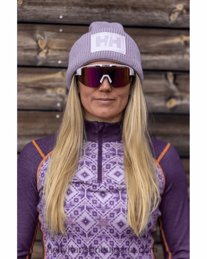 Жени дамски lifa merino midweight 2-в-1 графичен основен слой с половин цип 80V22D2064 бебешки отряд Helly-Hansen