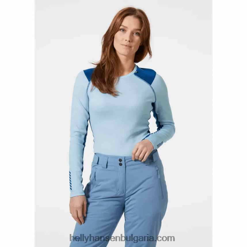 Жени жени lifa merino midweight crew основен слой 80V22D2047 военноморски флот Helly-Hansen