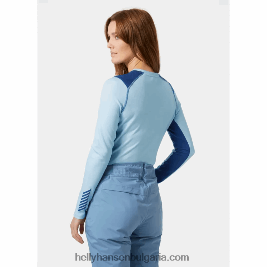 Жени жени lifa merino midweight crew основен слой 80V22D2047 военноморски флот Helly-Hansen