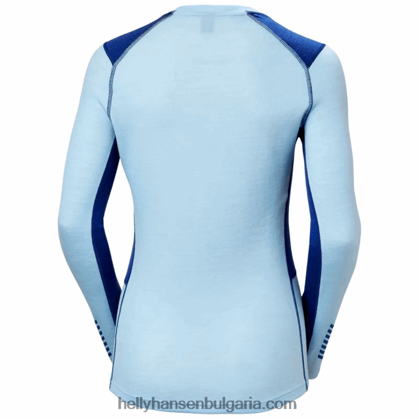 Жени жени lifa merino midweight crew основен слой 80V22D2047 военноморски флот Helly-Hansen