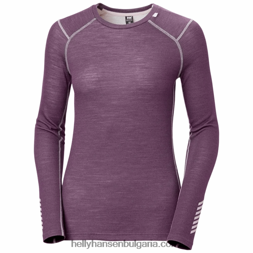 Жени жени lifa merino midweight crew основен слой 80V22D2048 бебешки отряд Helly-Hansen