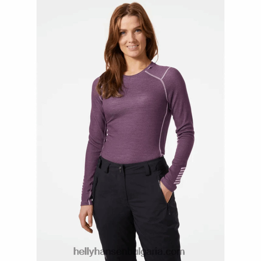 Жени жени lifa merino midweight crew основен слой 80V22D2048 бебешки отряд Helly-Hansen