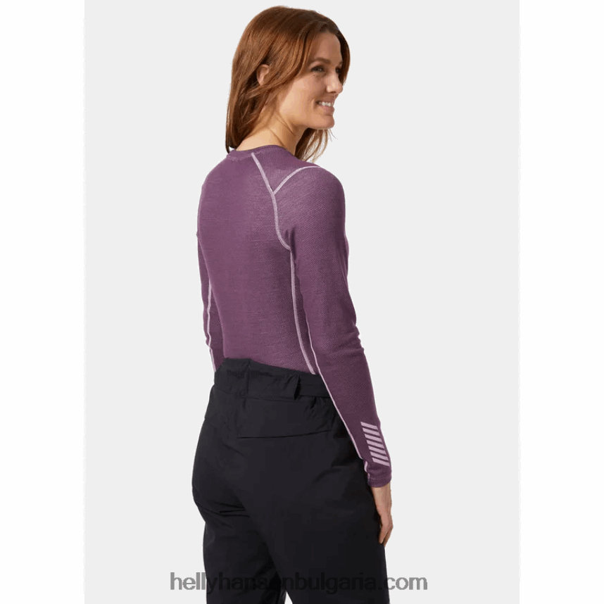 Жени жени lifa merino midweight crew основен слой 80V22D2048 бебешки отряд Helly-Hansen