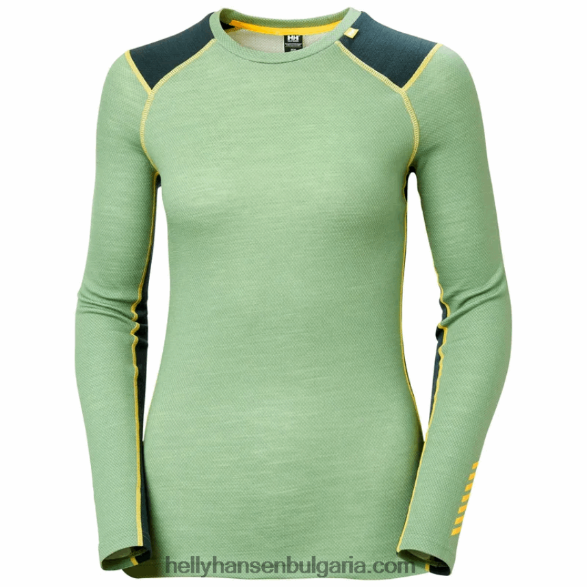 Жени жени lifa merino midweight crew основен слой 80V22D2050 мръснобял Helly-Hansen