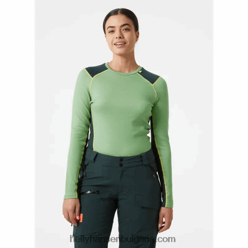 Жени жени lifa merino midweight crew основен слой 80V22D2050 мръснобял Helly-Hansen