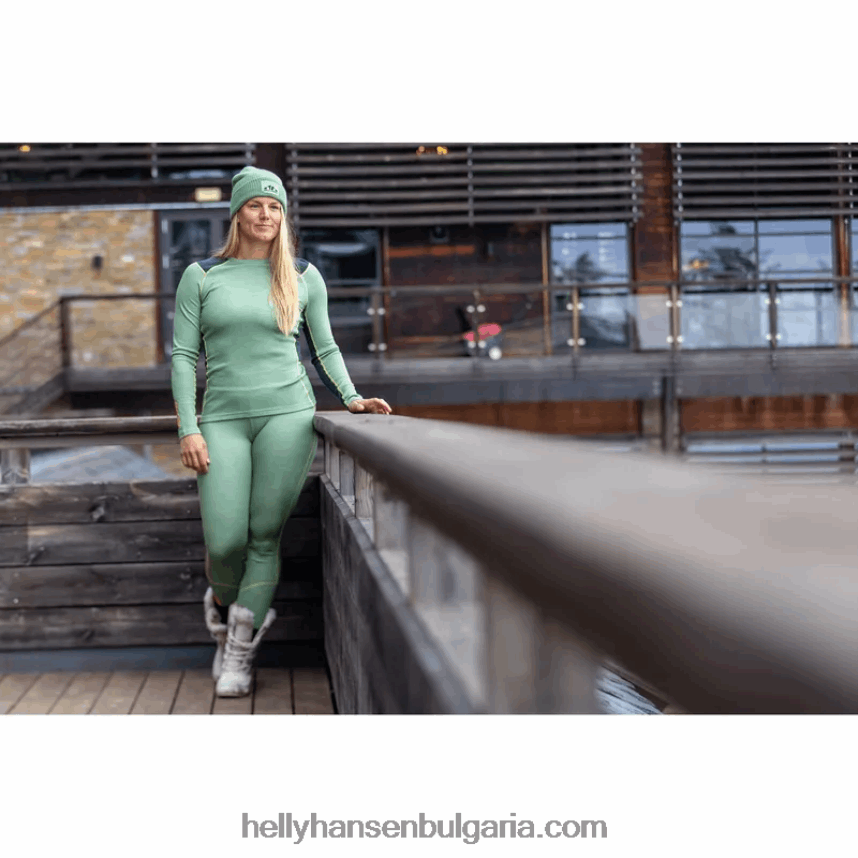 Жени жени lifa merino midweight crew основен слой 80V22D2050 мръснобял Helly-Hansen