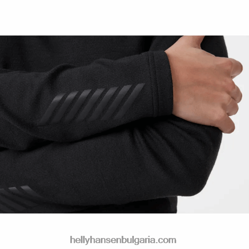 Жени жени lifa merino midweight crew основен слой 80V22D2051 нефрит Helly-Hansen