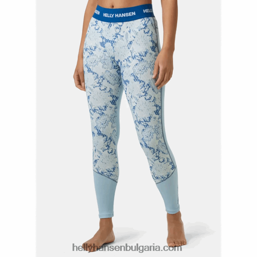 Жени дамски мериносови панталони със средно тегло с графичен основен слой 80V22D1878 черен Helly-Hansen