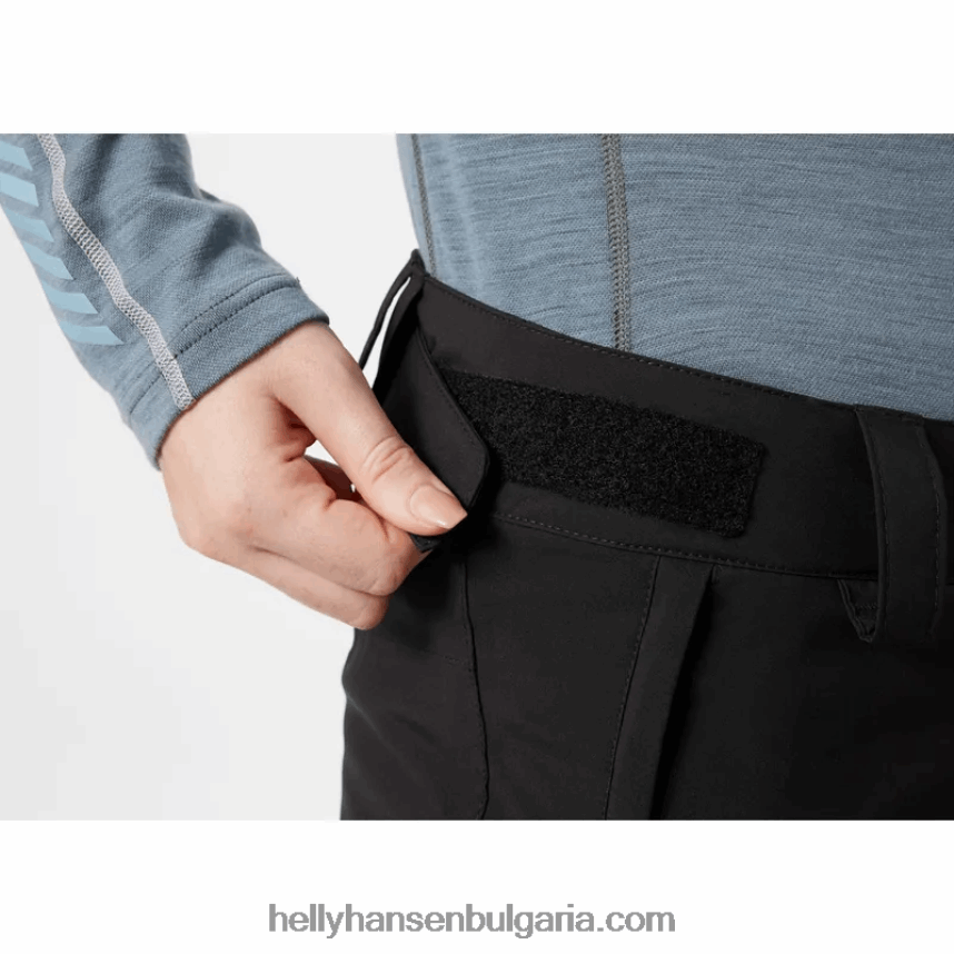 Жени дамски карго изолирани ски панталони 80V22D1843 синя мъгла Helly-Hansen