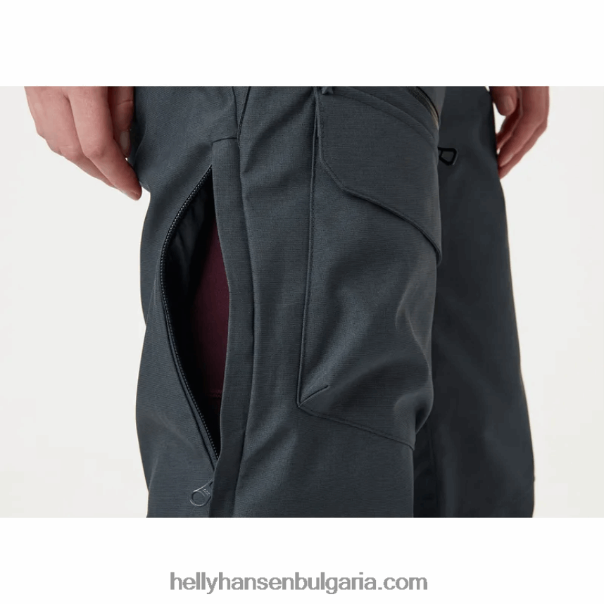 Жени дамски ски панталони с лигавник powderqueen 80V22D1855 синя мъгла Helly-Hansen