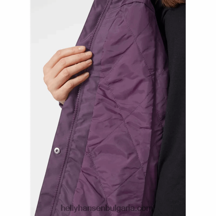 Жени дамско изолирано дъждобран aden 80V22D1625 черен Helly-Hansen