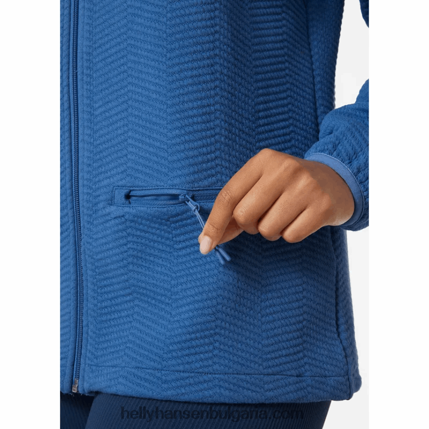 Жени дамска качулка allure с цял цип 80V22D1911 морско райе Helly-Hansen
