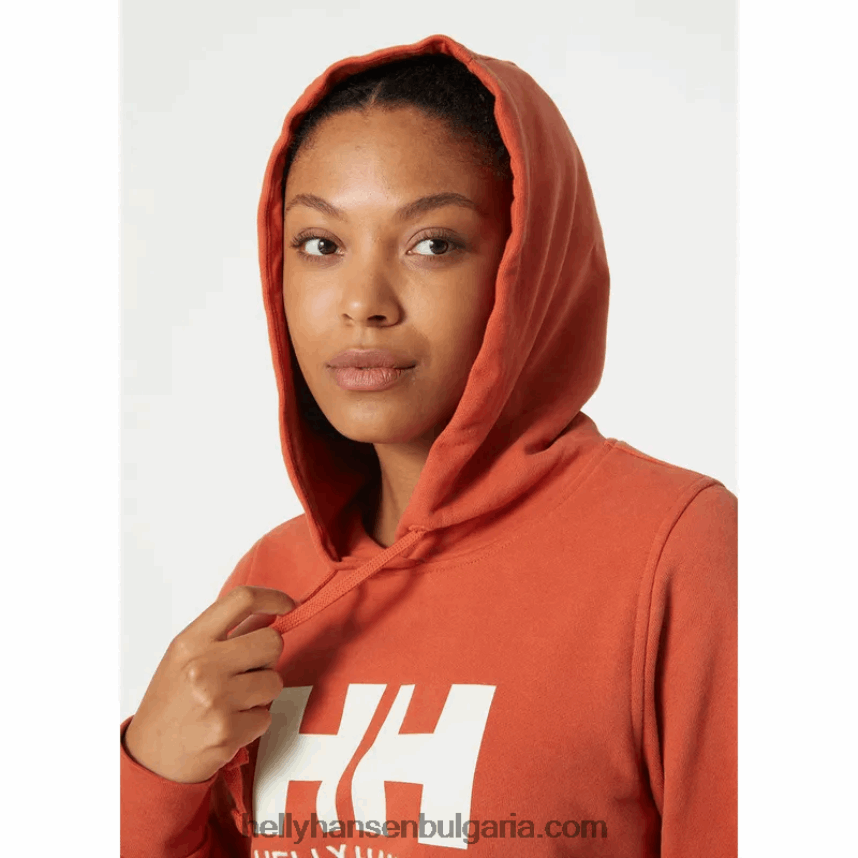 Жени дамска качулка с лого hh 80V22D1889 Медена пита Helly-Hansen