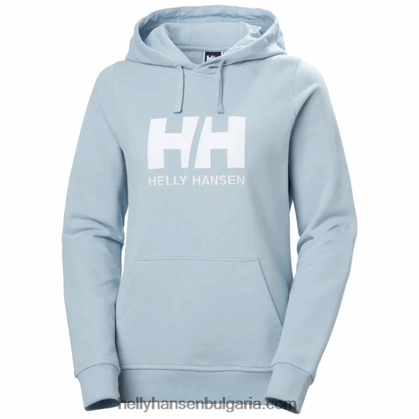 Жени дамска качулка с лого hh 80V22D1892 светло син Helly-Hansen